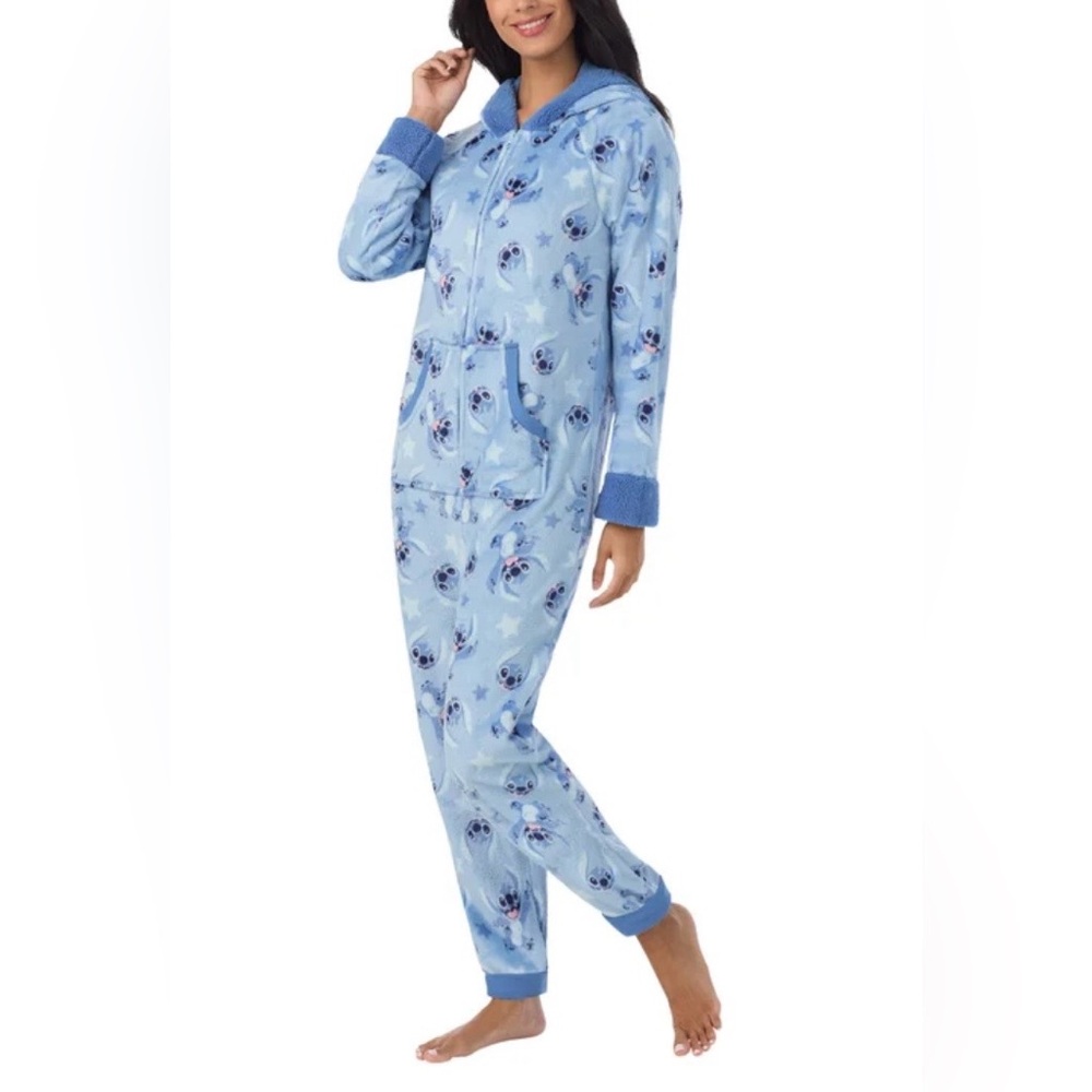 Disney Blue Stitch Pajama Onesie - Picture 2 of 8